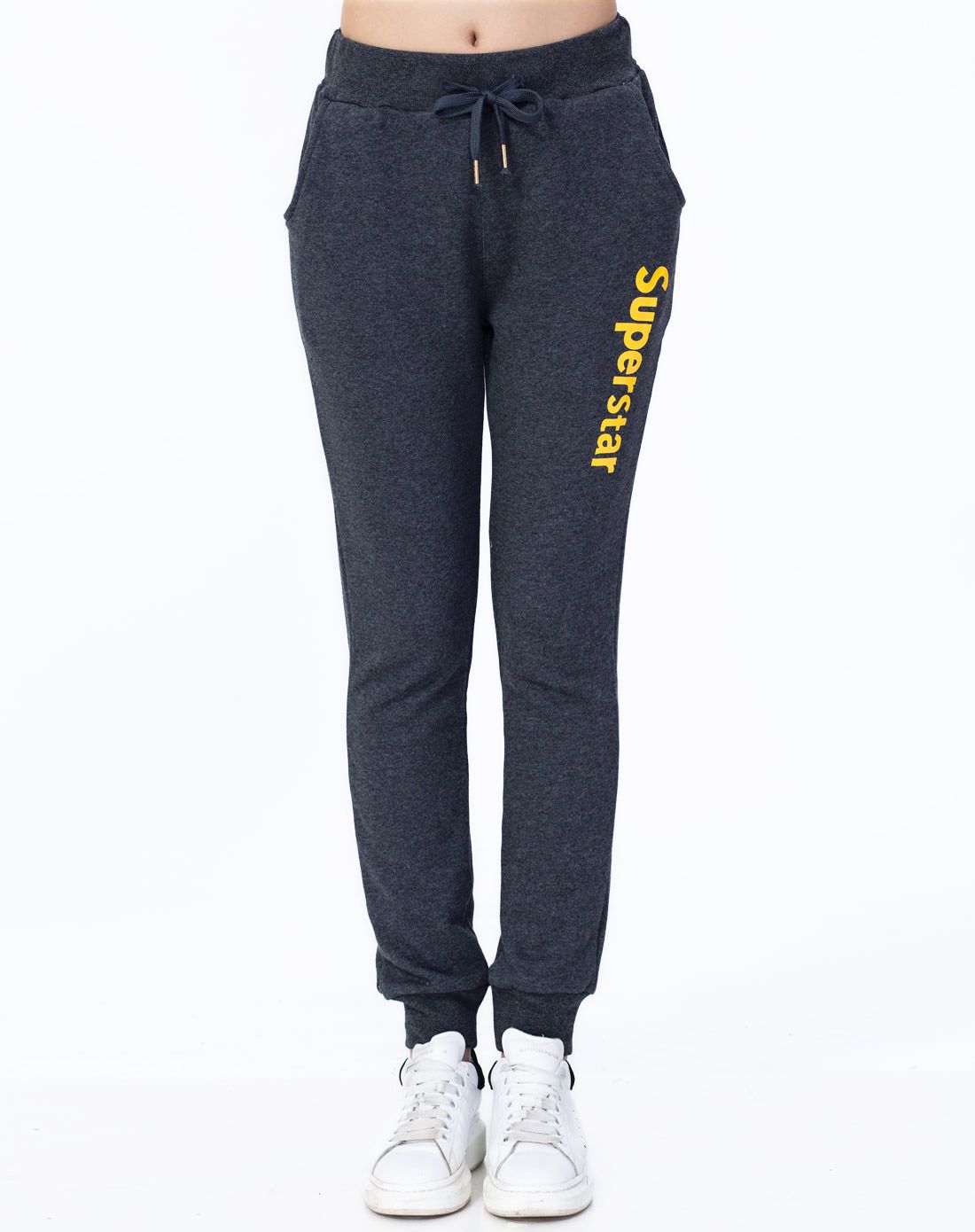 运动健美 女款深麻灰收腿裤