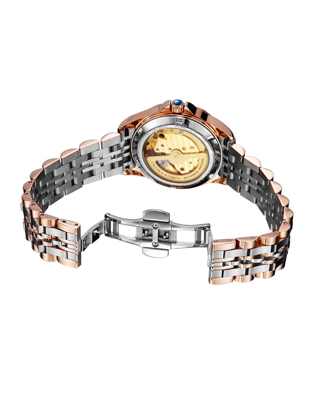 卡罗莱 镶钻音符机械女表