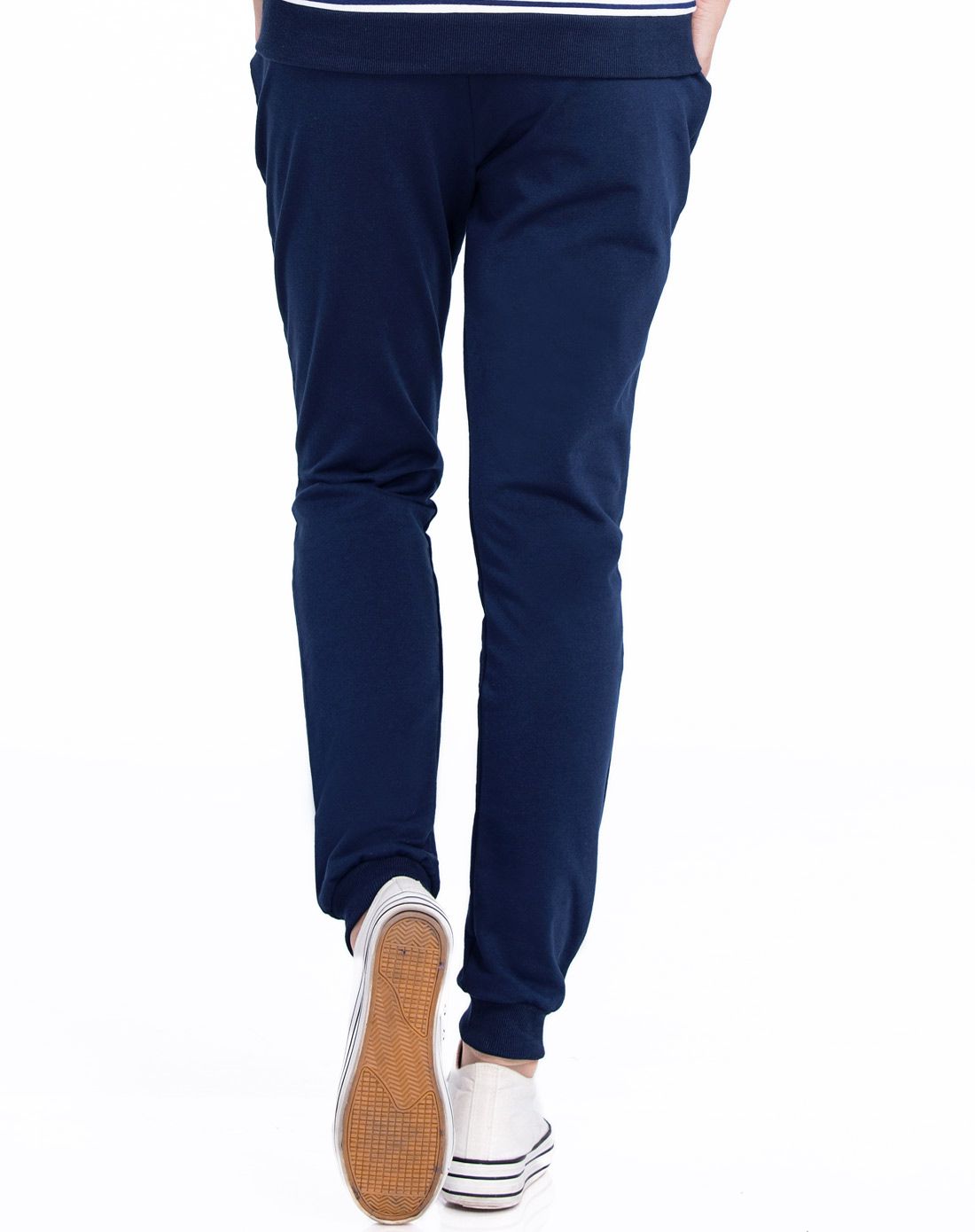 运动健美 女款深蓝色收腿裤