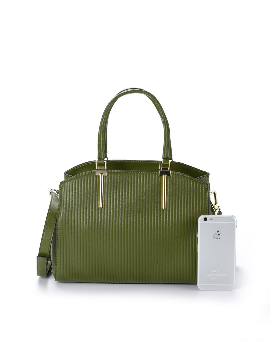 makko墨绿牛皮高档手挽定型包