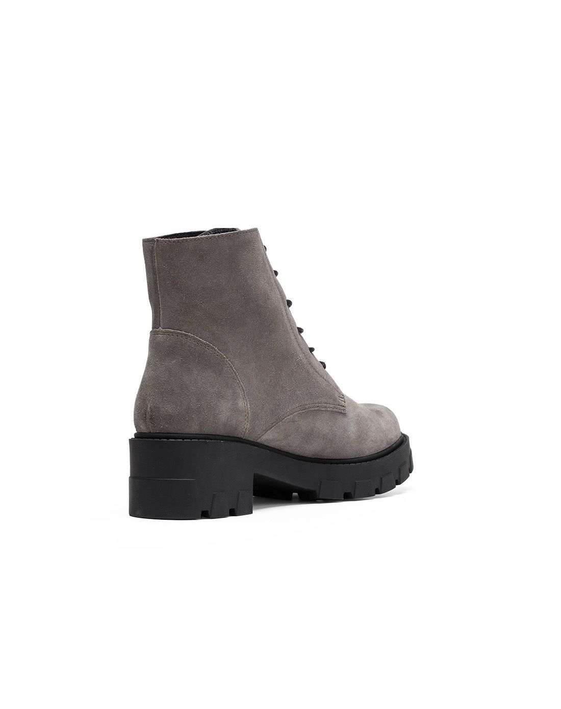 16年冬新品couber.g灰色牛反绒系带女靴