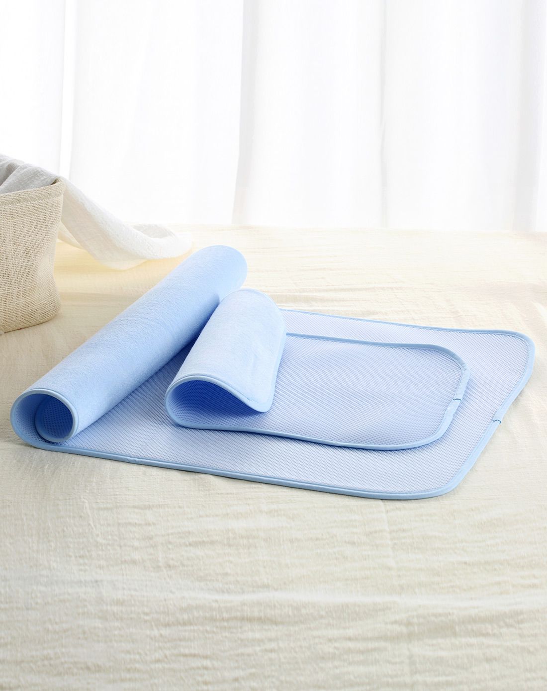 3d竹纤维防水透气隔尿垫两条装