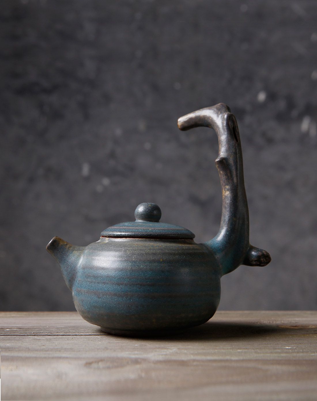 日本竹野吾家名师茶具专场日本手工 含春立把单壶装 粗陶 180ml