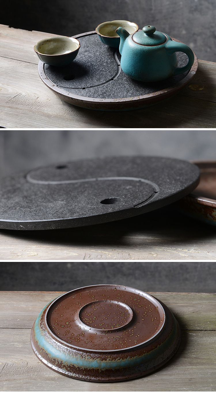 竹野吾家 日本太极大茶盘 单个装