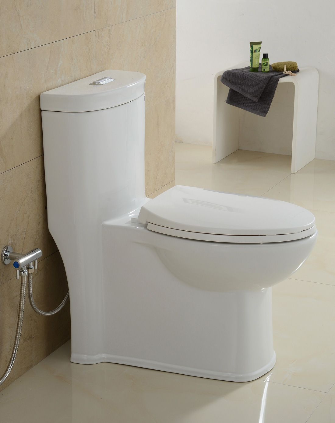 重力虹吸超强冲力地排座便器马桶jy704s