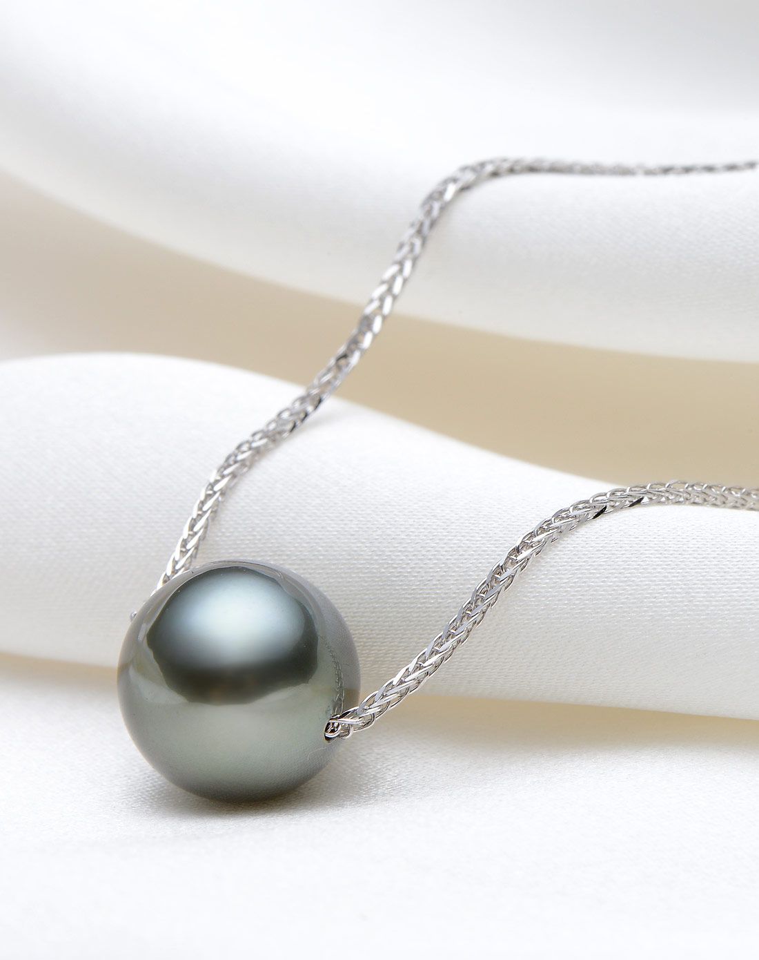 京润珍珠gnpearl京润 魅惑 18寸大溪地海水珍珠吊坠项链3227800106611