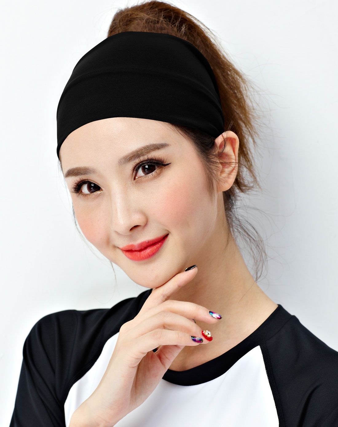 远阳瑜伽运动健美 女款黑色发带fd01y-08