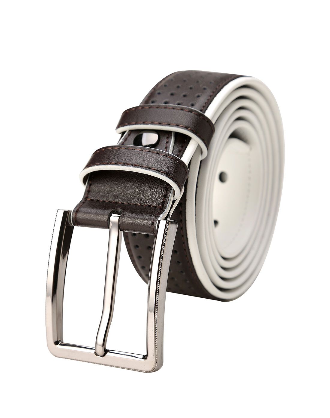 男士复古休闲针扣皮带