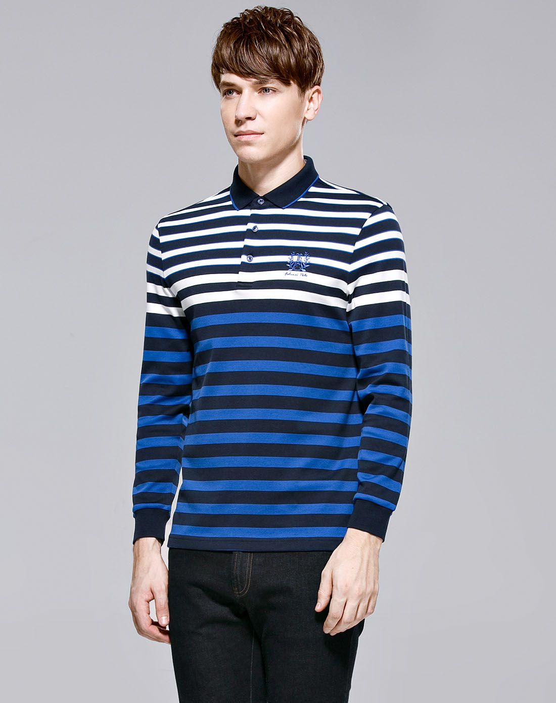 佛伦斯folunsi都市休闲条纹长袖t恤f6p520230920_唯品会