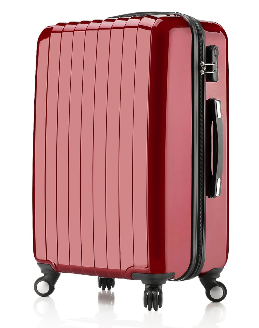 简洁镜面时尚休闲拉杆箱28寸紫色