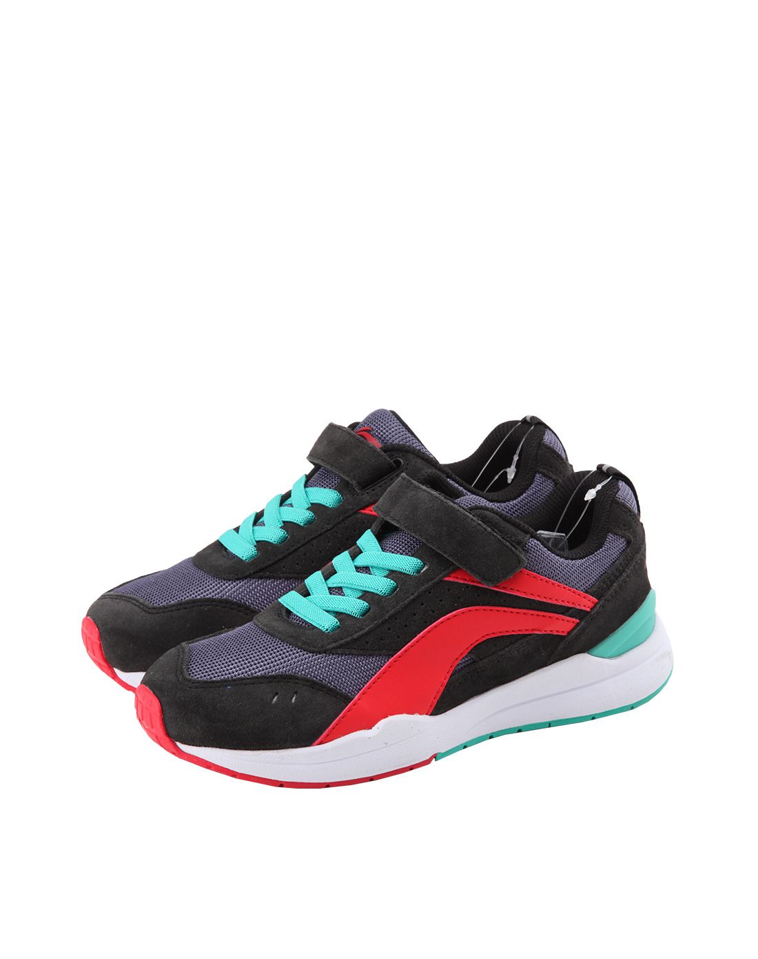 李宁li-ning kids童鞋专场轻便耐磨经典跑鞋忍者黑arcl048-3_唯品会