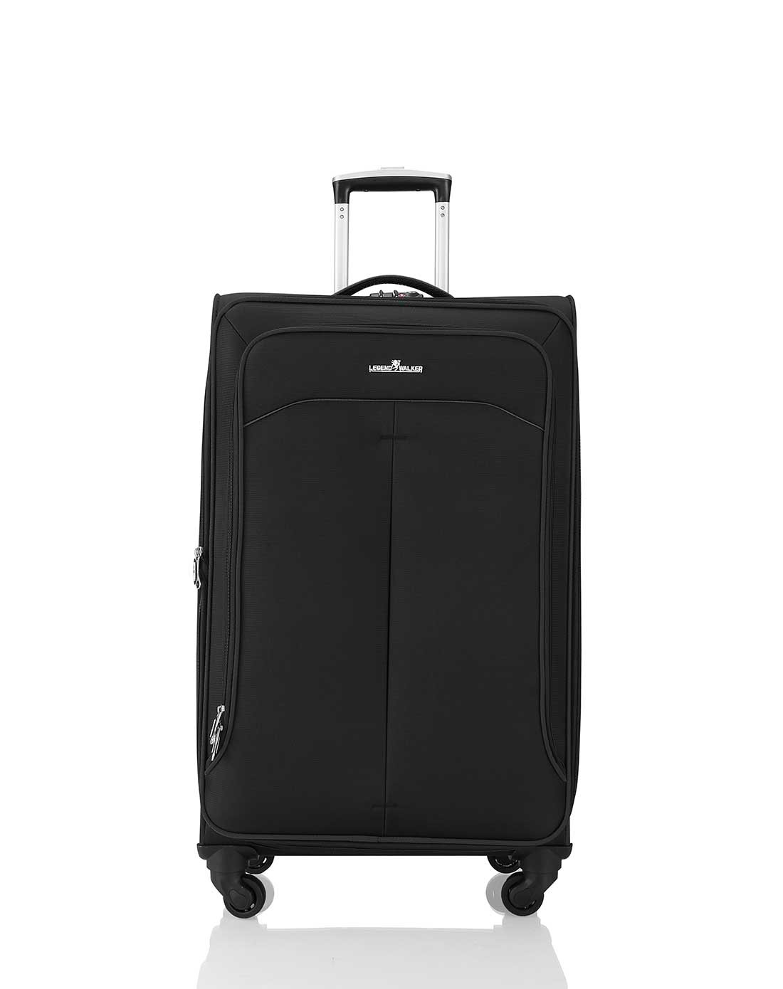 轻量化27寸牛津布拉杆箱黑配红