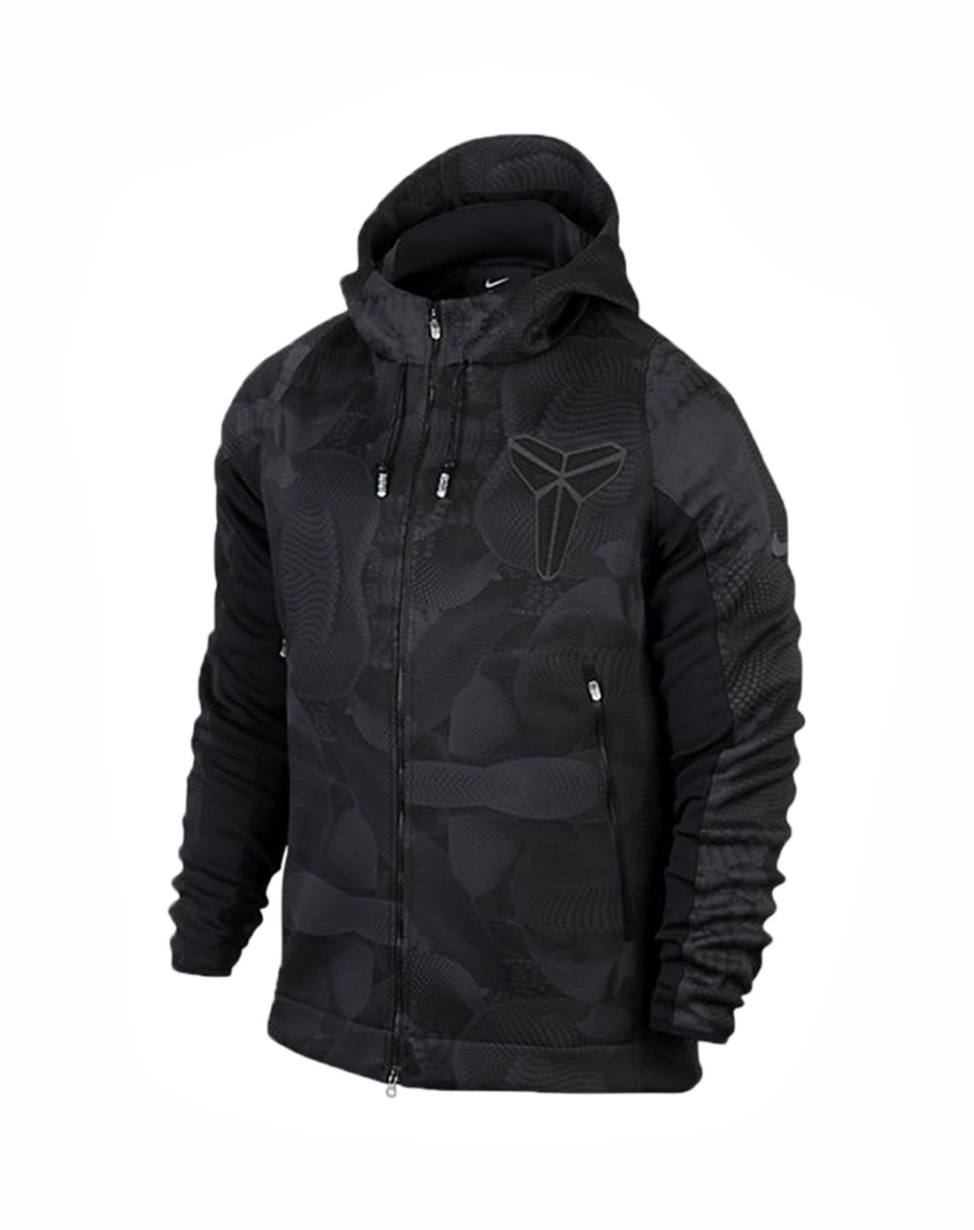 科比 男款黑色连帽夹克 篮球系列