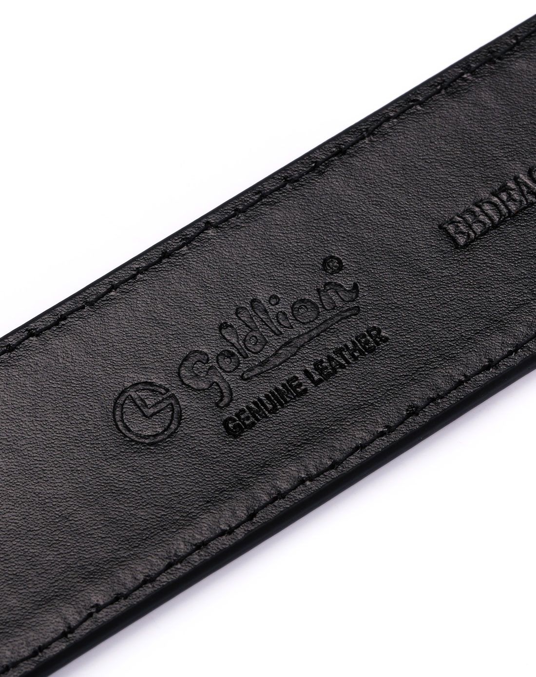 黑色镜面质感自动扣头层牛皮光面皮带