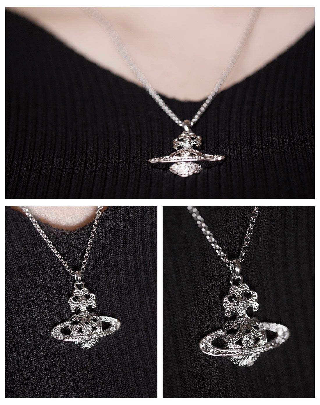 vivienne westwood 16新款复古土星项链