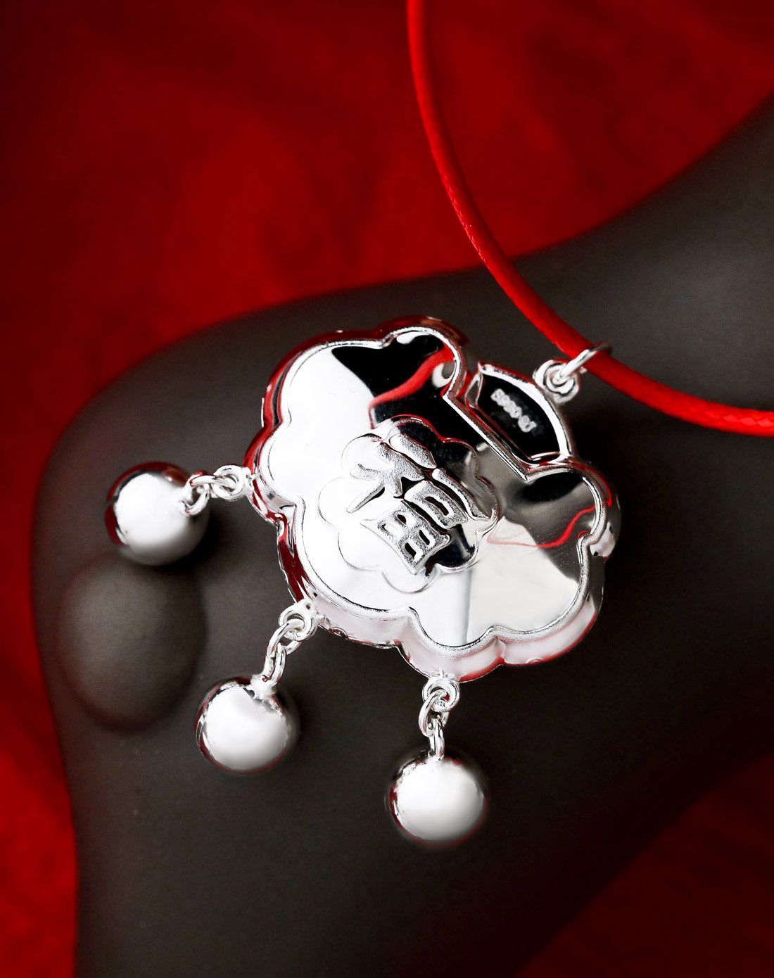 银时代 silver age 宝宝礼饰.990足银如意幸福简约童锁