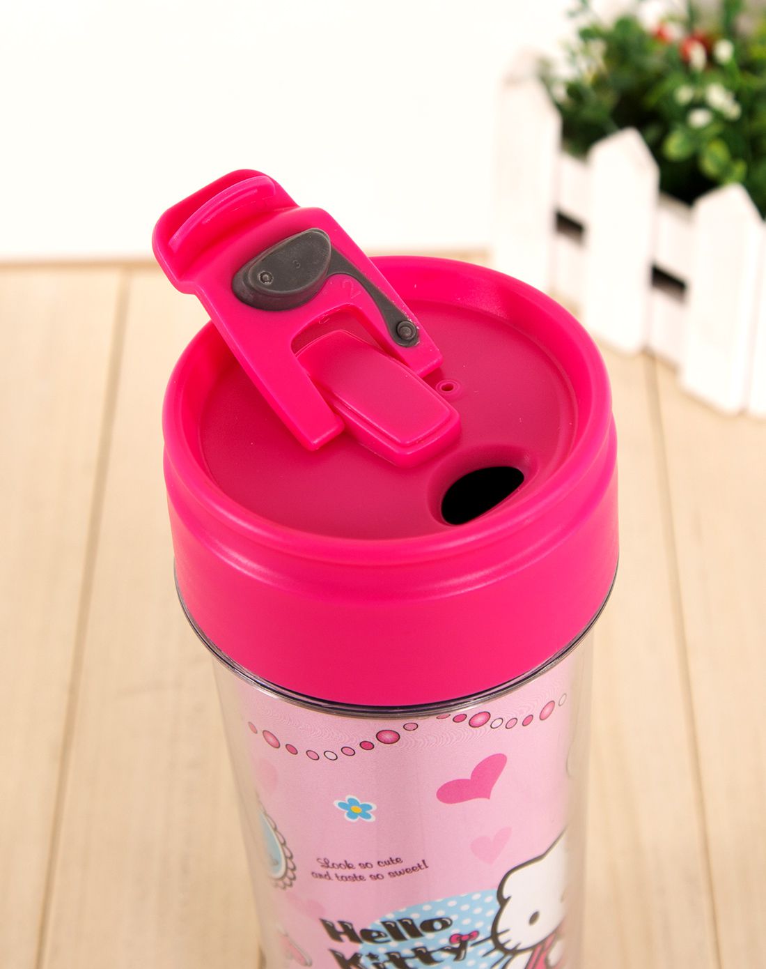 凯蒂猫时尚轻便400ml不锈钢直饮杯