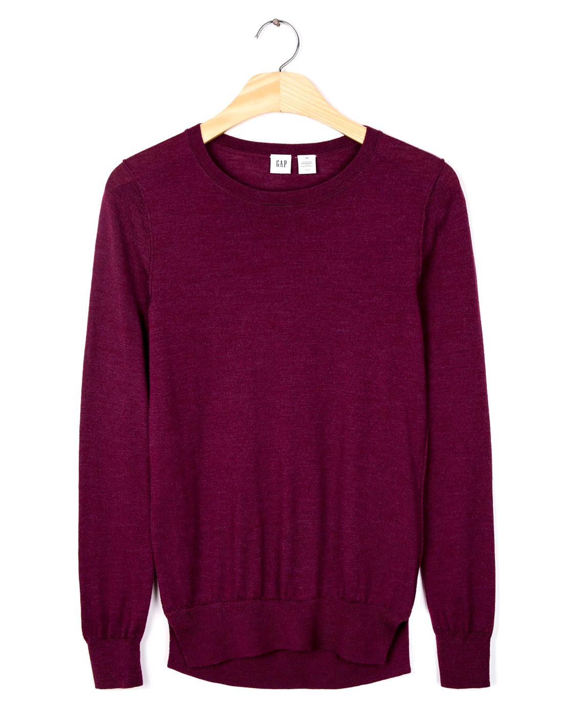 盖璞gap美利奴羊毛多色可选圆领毛衣241454tuscan red_唯品会