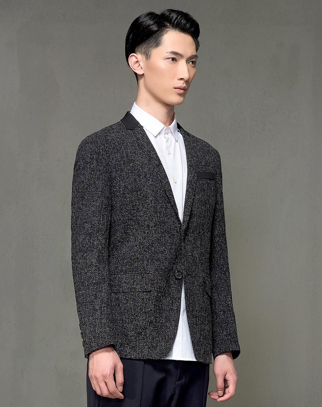 柒牌旗下潮牌sevenmodern摩登时尚单西黑色411c1001009_唯品会