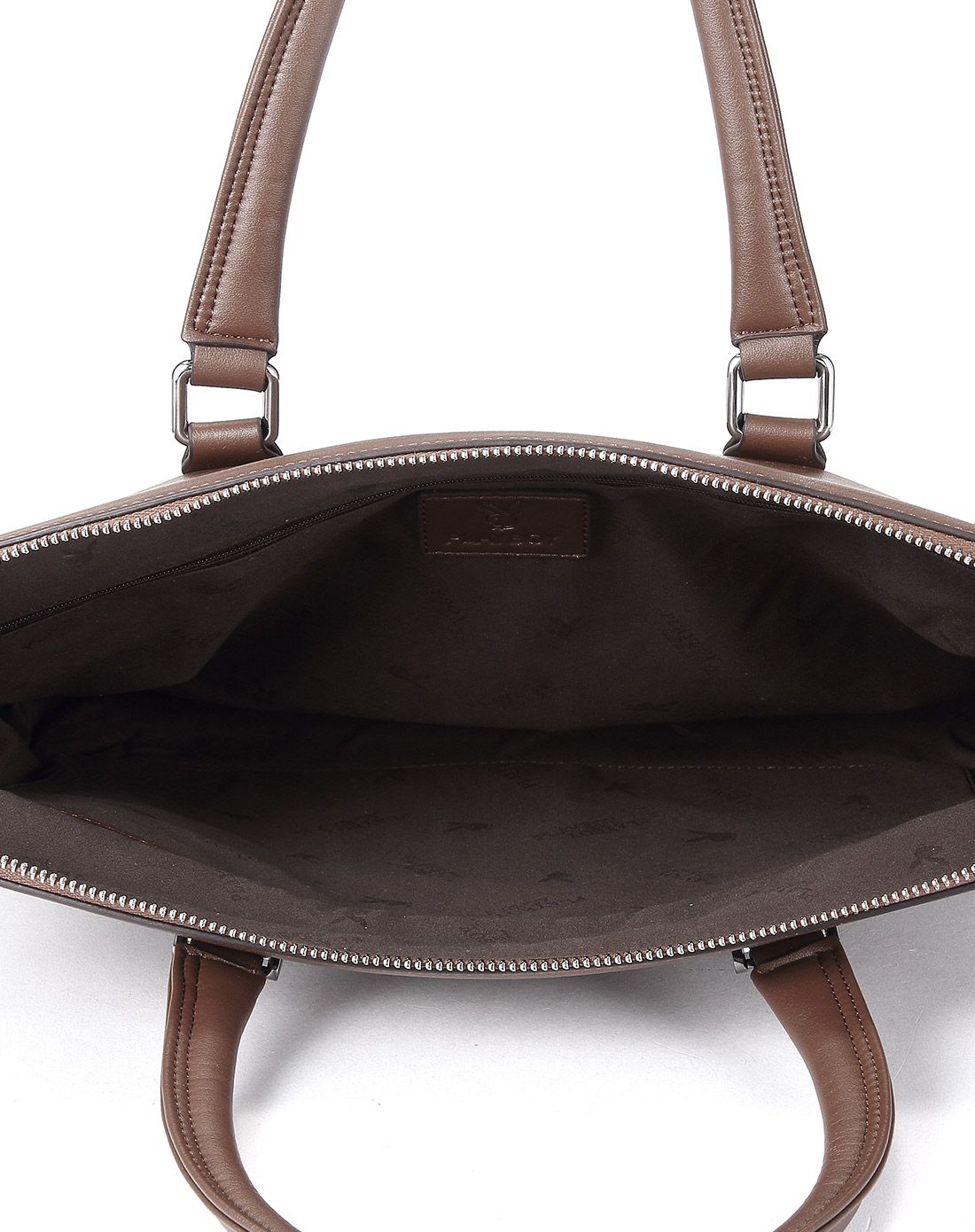 男士啡色超纤合成革欧美时尚商务公文包