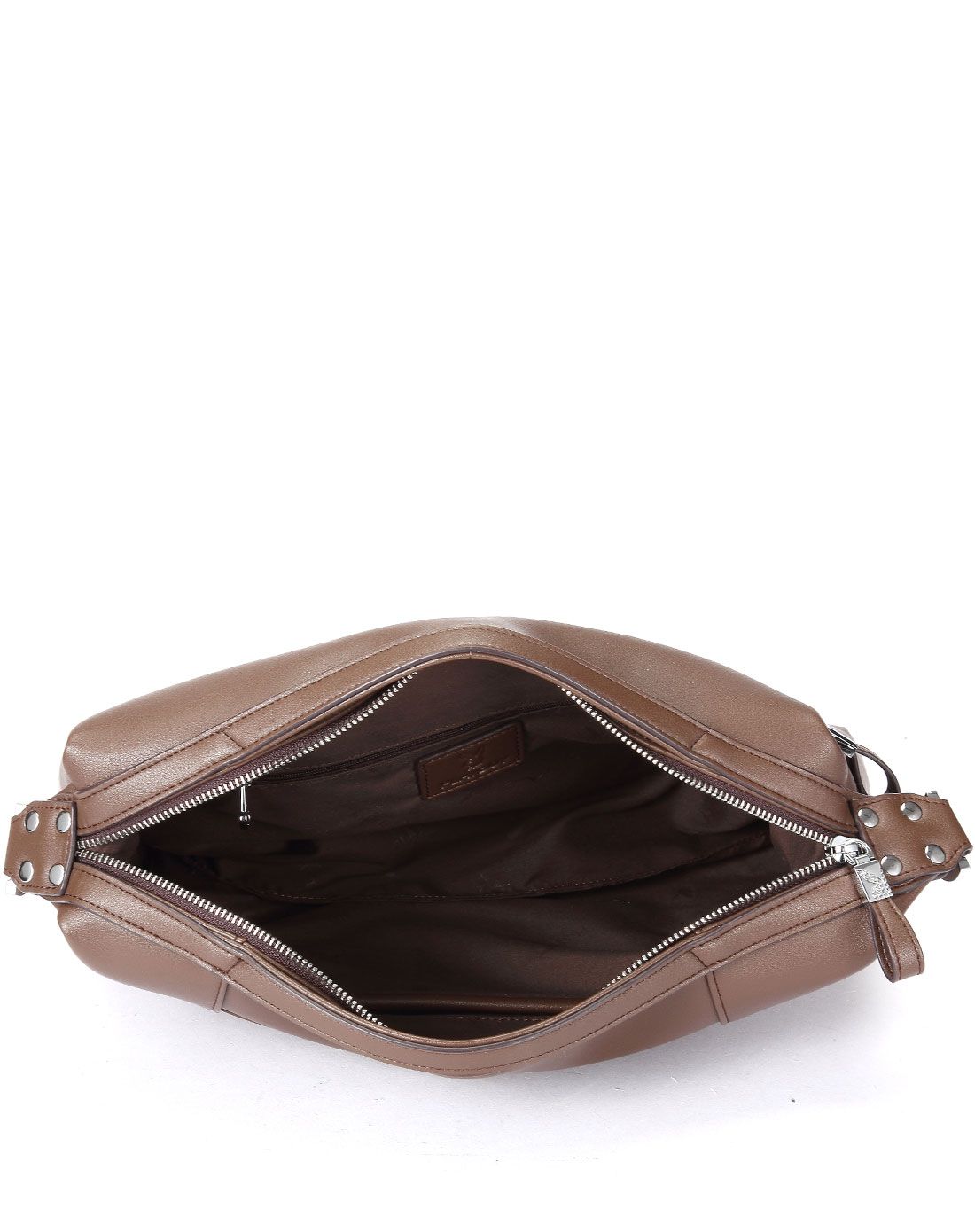 男士啡色pvc人造革欧美单肩包斜挎包