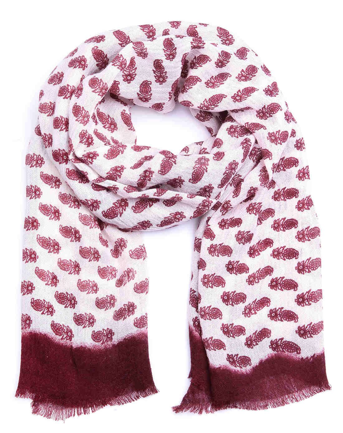 清新水果图案时尚围巾