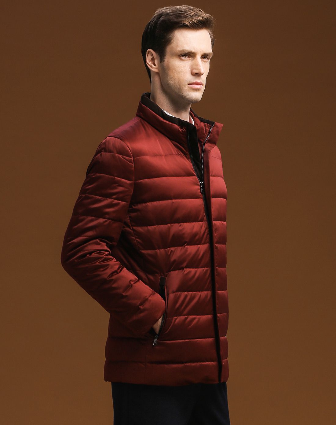 丹顿aidydanton男士红色简约轻薄羽绒服ym5427006-51_唯品会