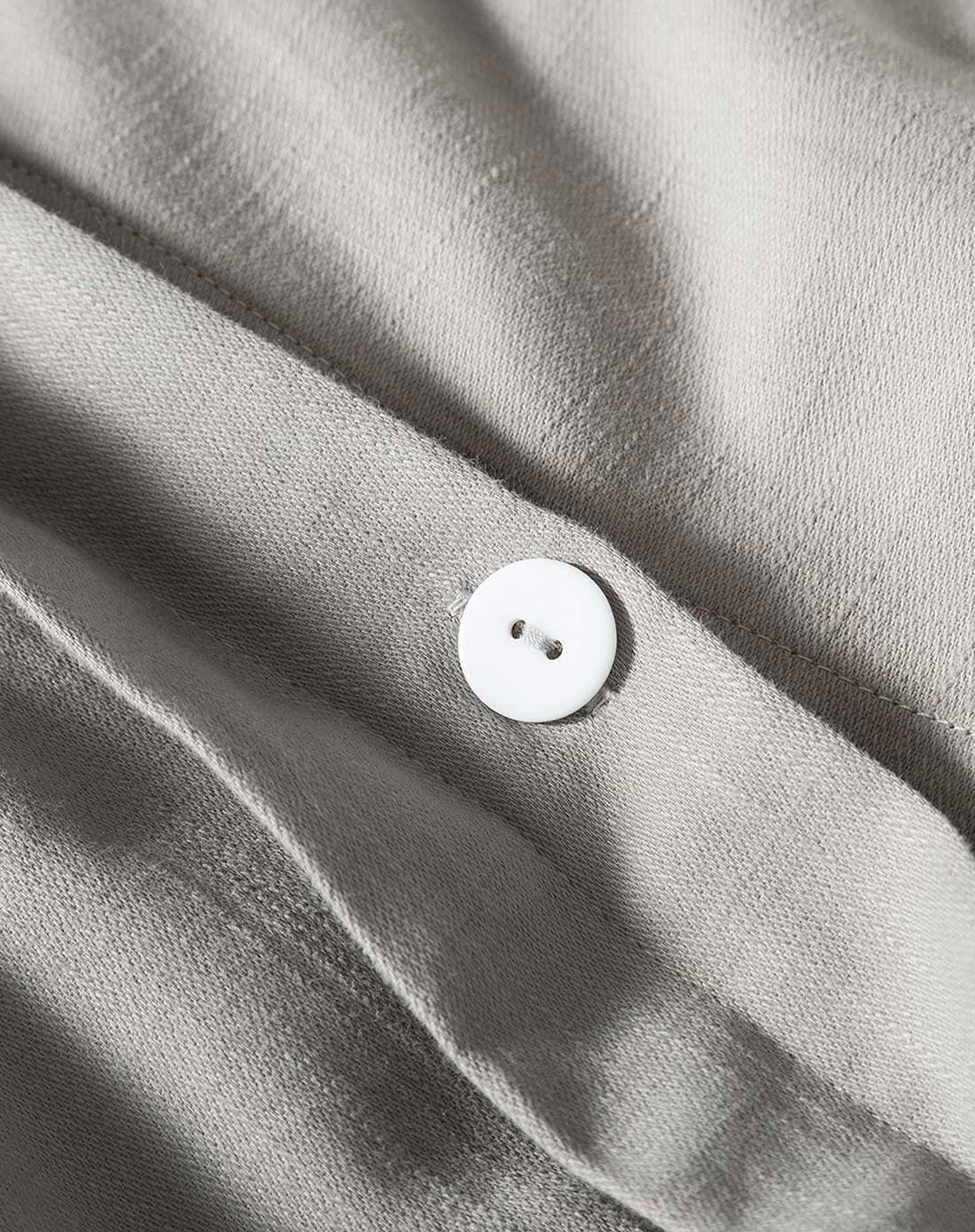 纯色棉麻磨毛床品四件套1.8m 浅灰色