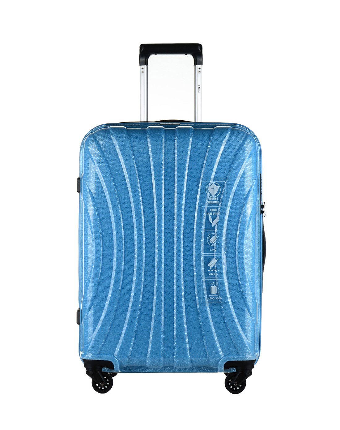 碳纤维超轻拉杆箱银灰24寸