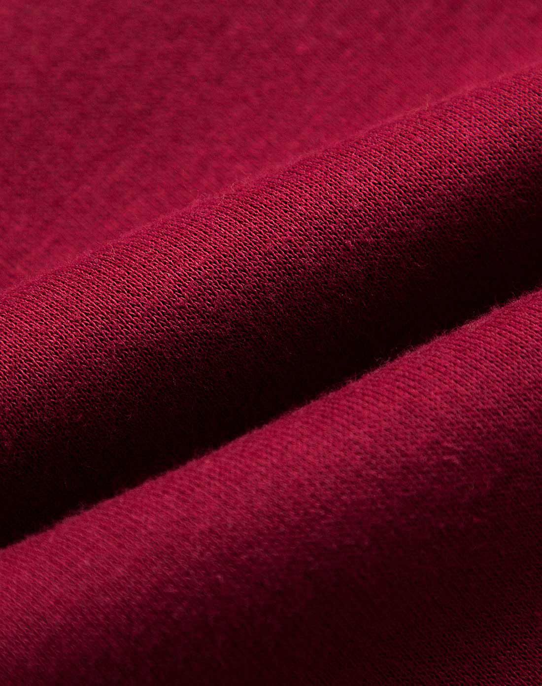 纯色简约 中性款枣红色针织长裤