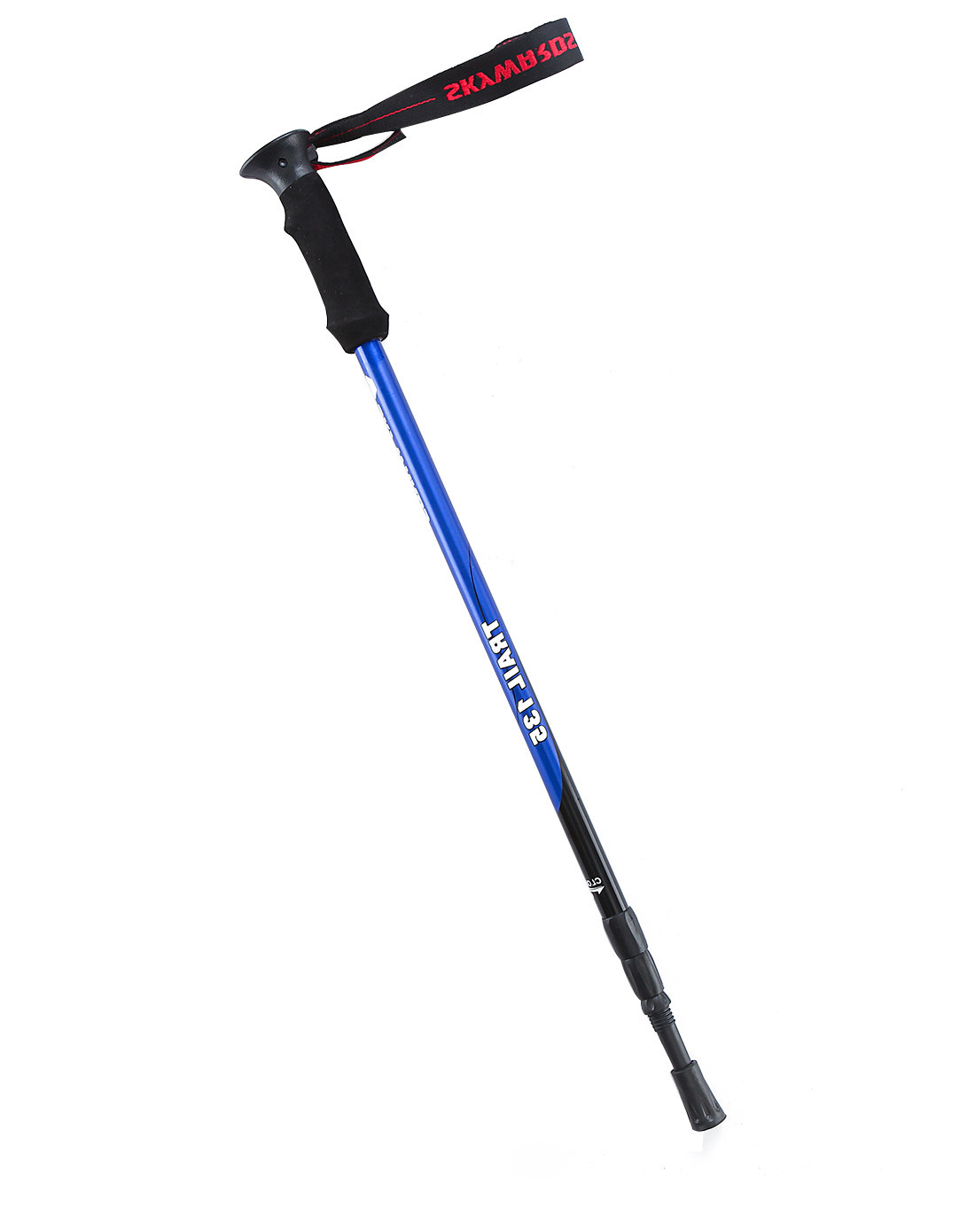减震设计 户外宝蓝登山杖