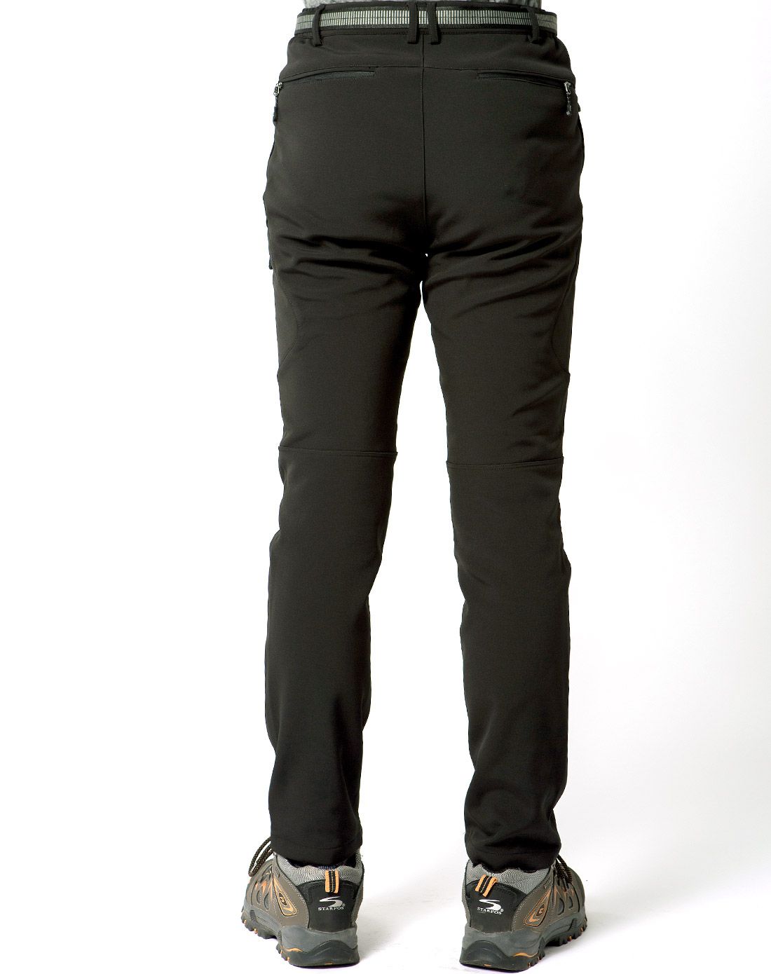 修身版型耐磨 男款深橄榄色加绒冲锋裤