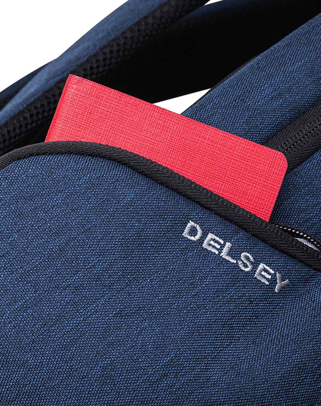 delseydelsey法国大使商务电脑包双肩包海军蓝70370060022_唯品会
