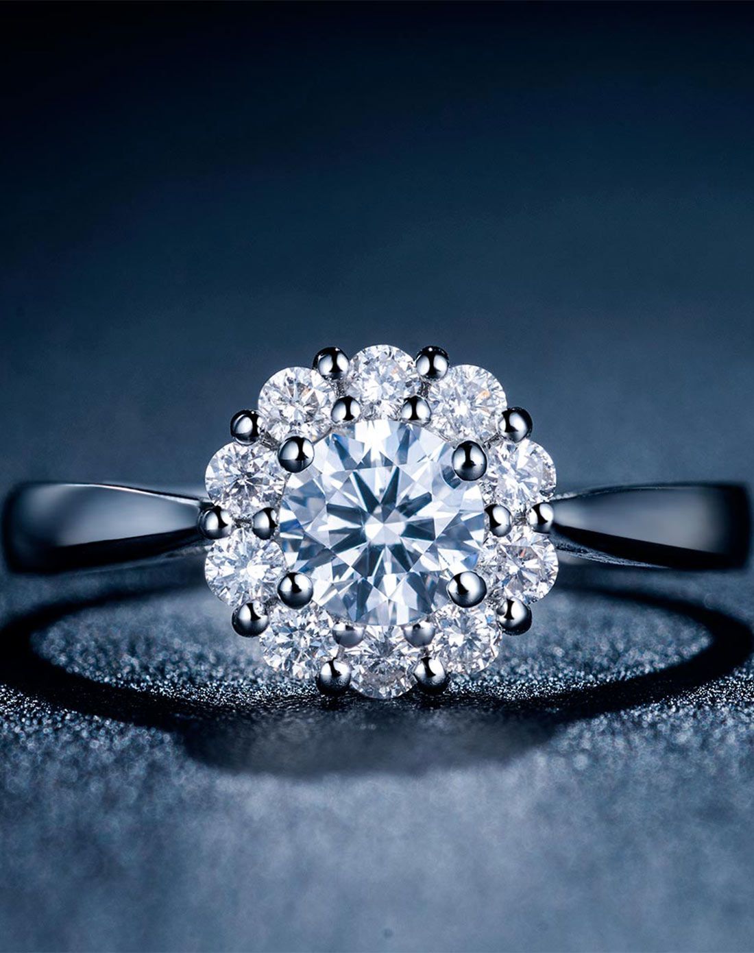 喜钻18k金38分钻石女戒