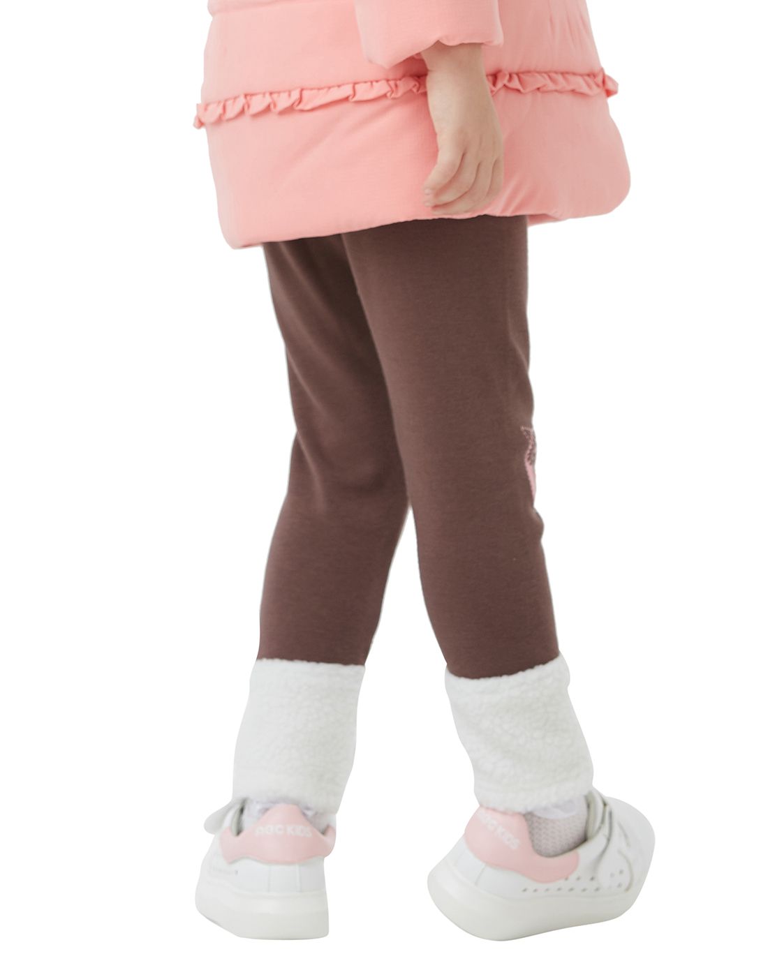 abckids女童装专场 女小童可可豆色针织打底裤 商品编码:f55126221