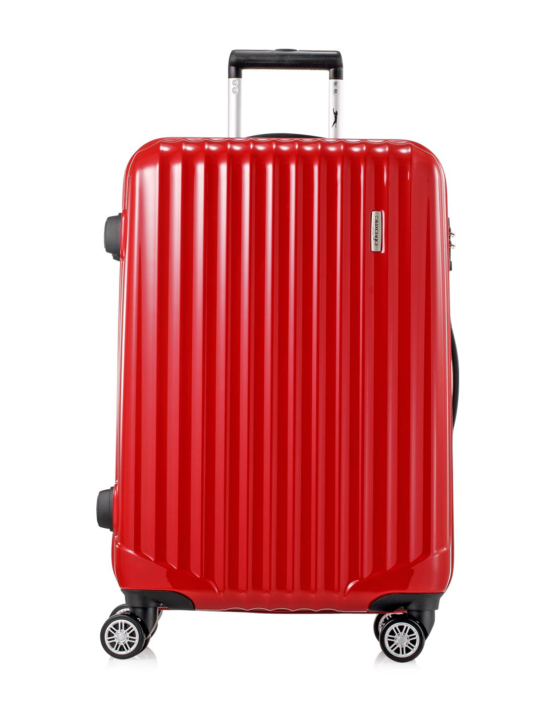 pc abs材质拉杆箱红色20寸