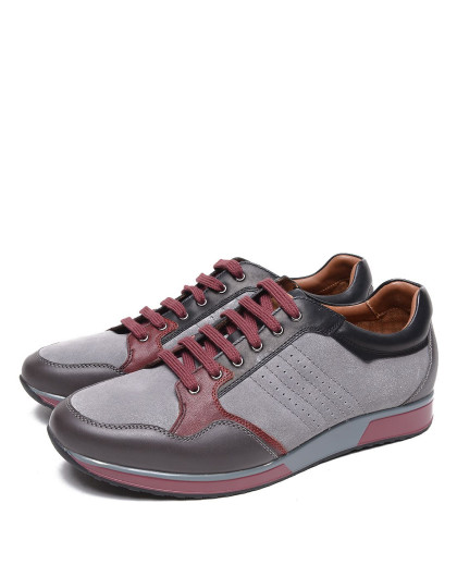 布兰施braun buffel灰色牛皮动感男鞋b228162138134_唯品会