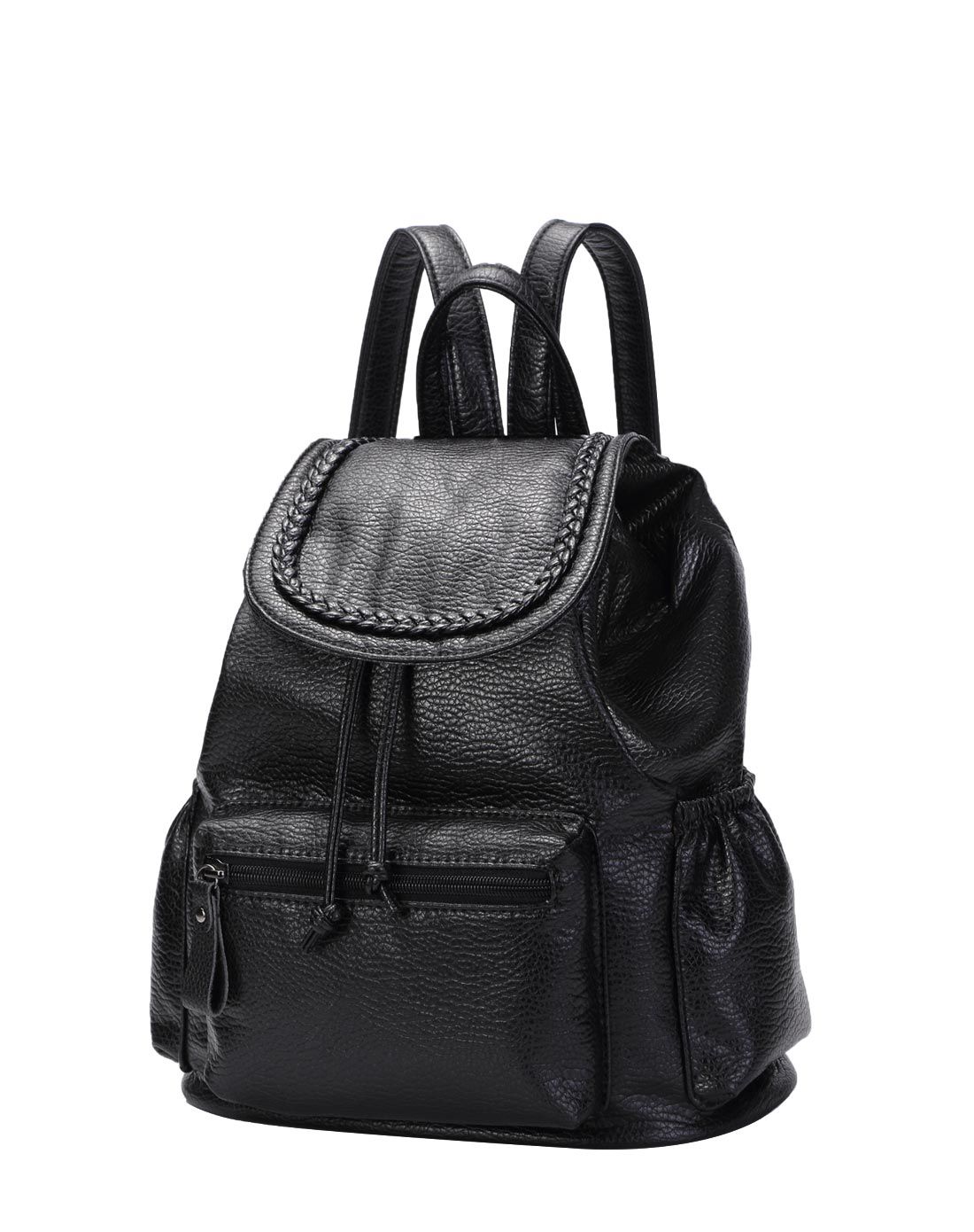 新品女款黑色时尚百搭实用双肩包