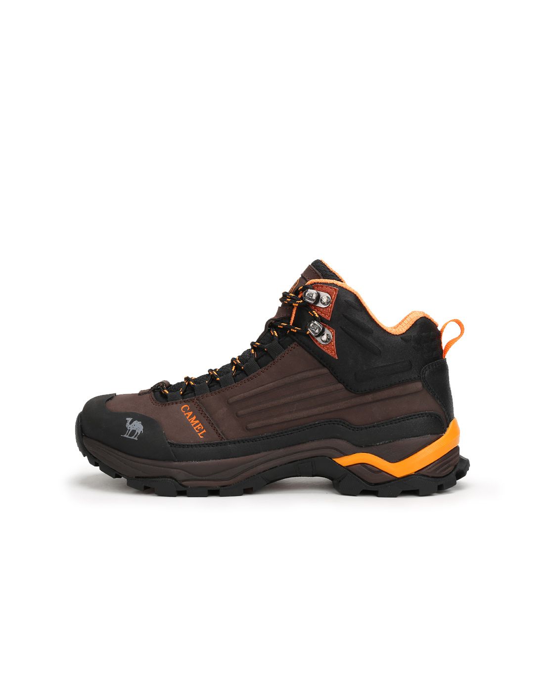 鞋服专场系带透气耐磨防滑 男款高帮登山鞋暗棕a632295302az_唯品会