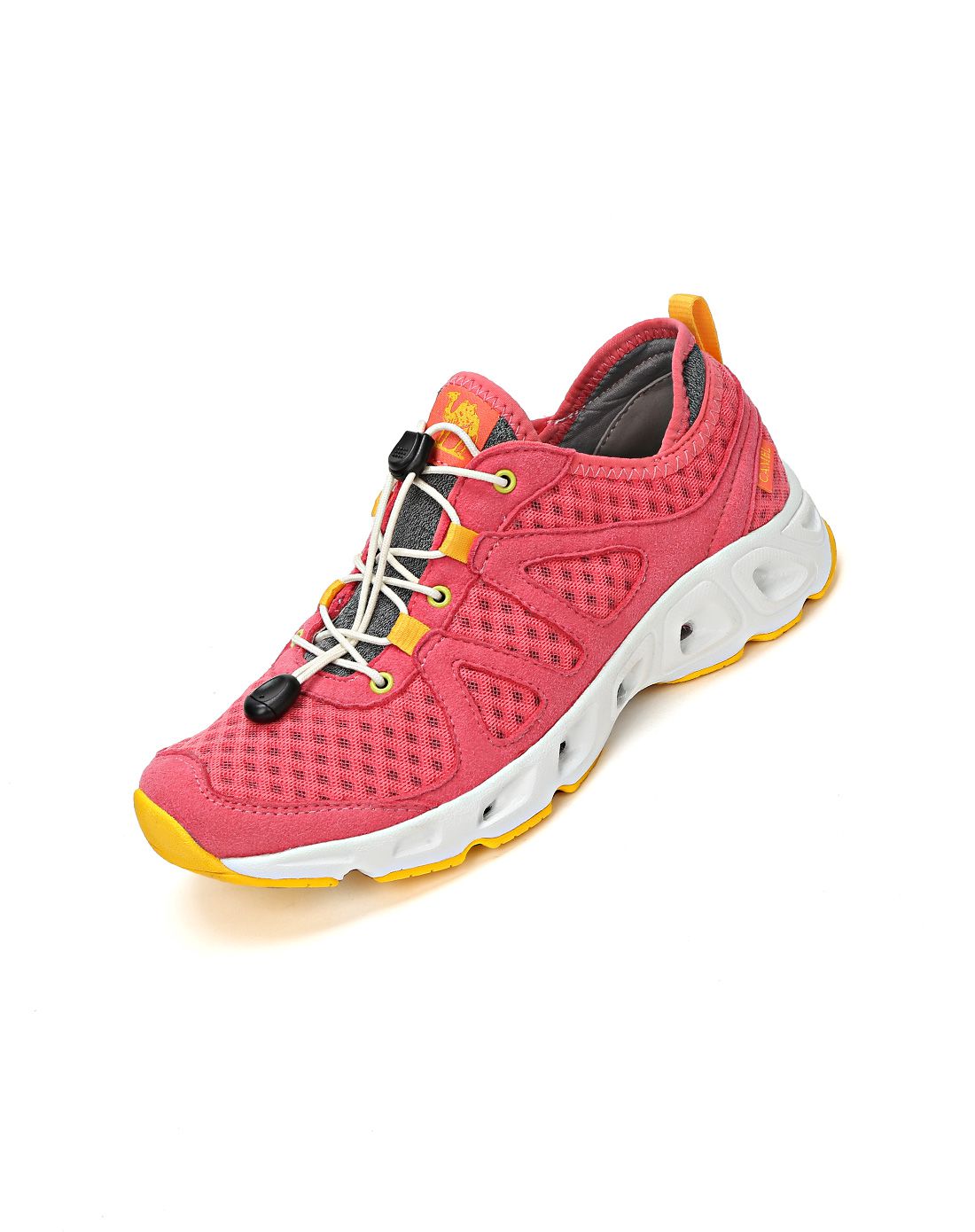 骆驼camel跑步系列专场透气舒适耐磨 女款网鞋赤粉a61c6045362524
