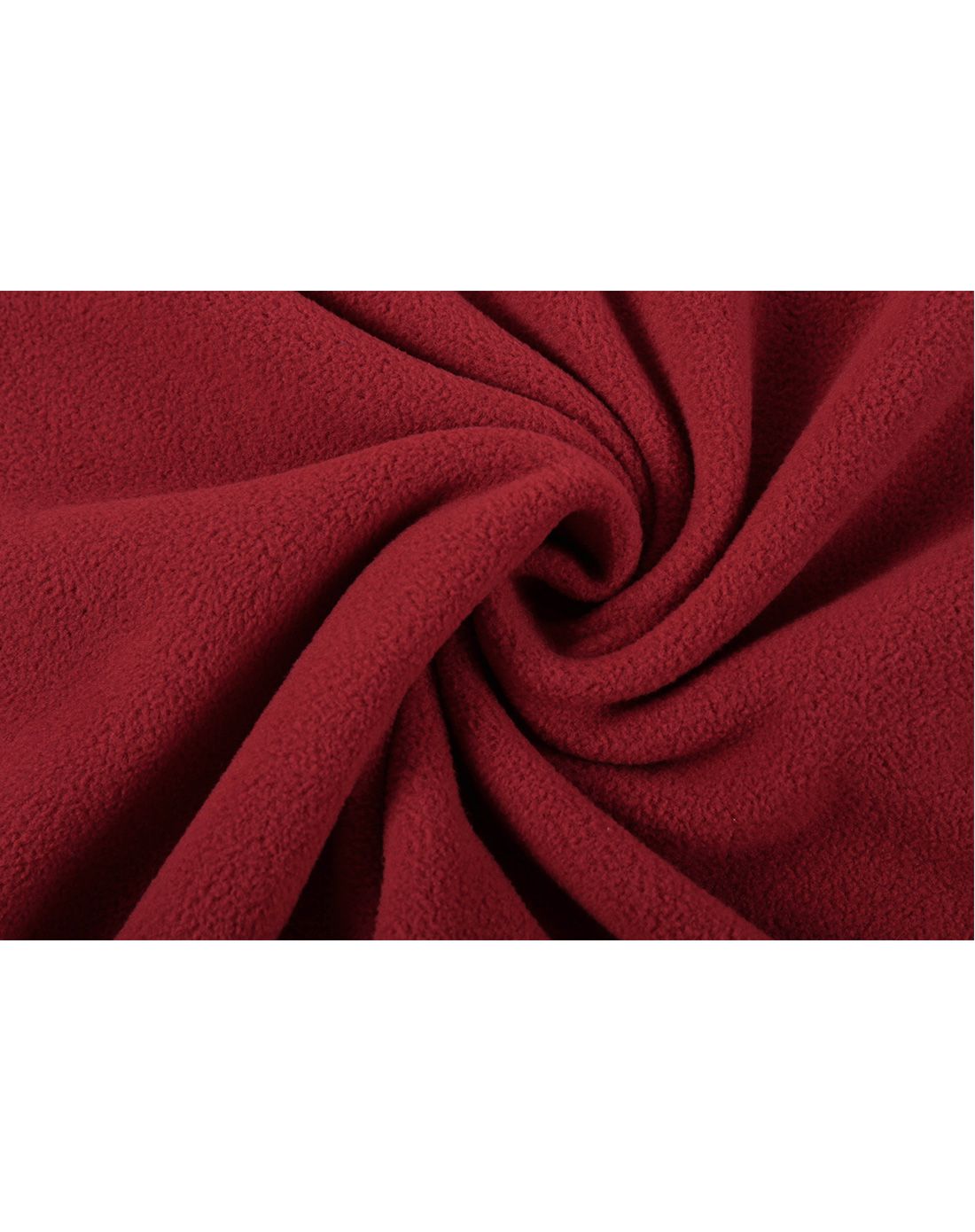 舒适保暖 男款深枣红抓绒衣