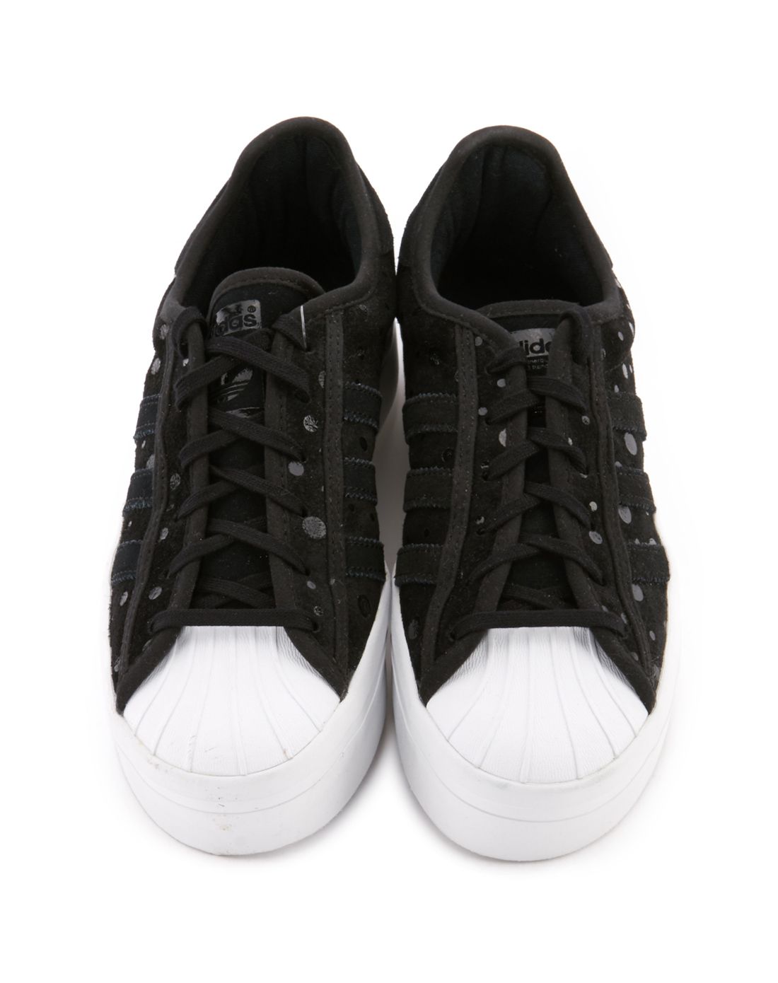 耐磨缓震 女款黑色休闲鞋 三叶草系列