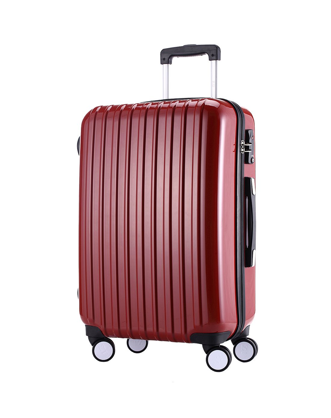 时尚纯色出游旅行箱印度红22寸
