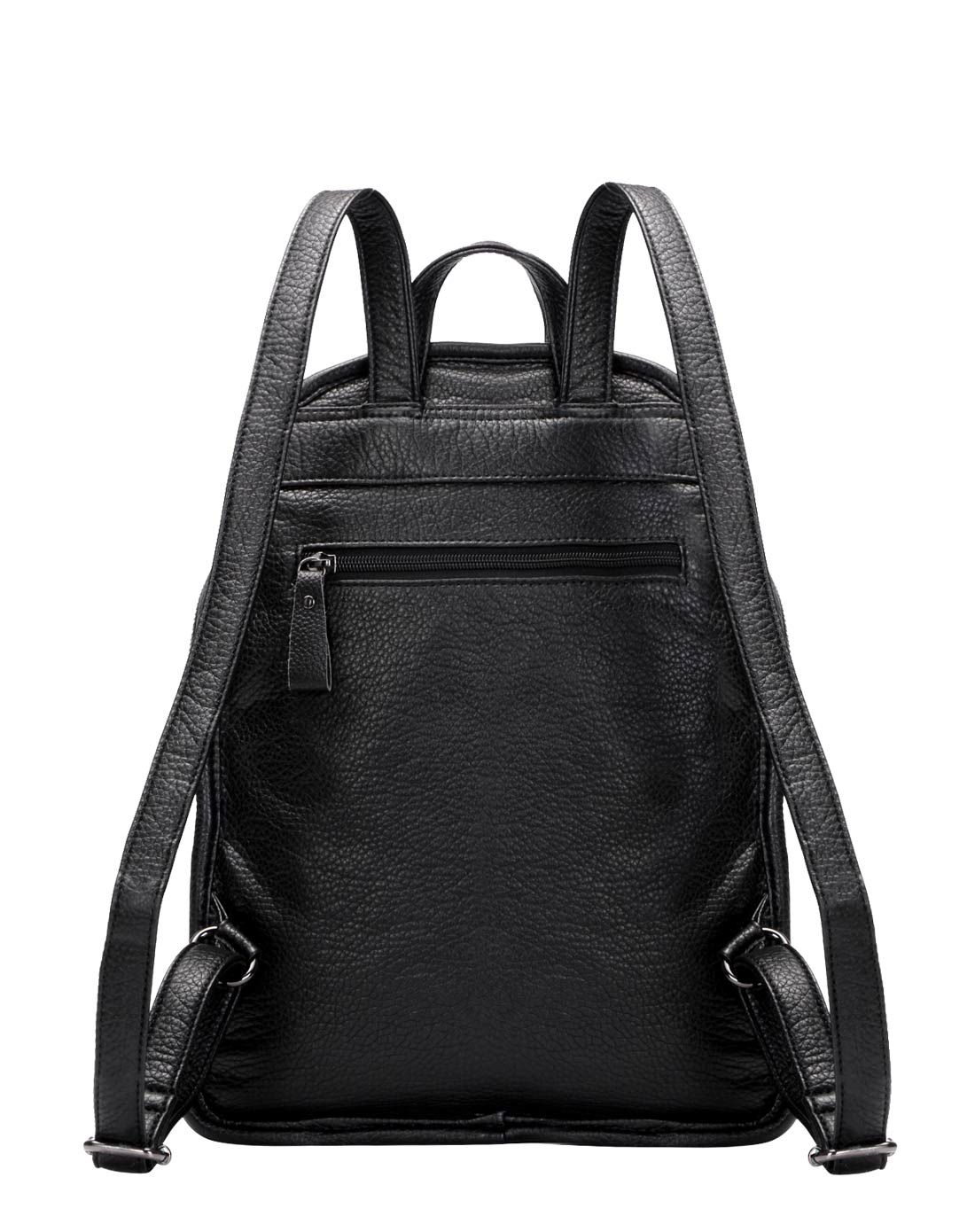 2016年新品女款黑色时尚百搭实用双肩包