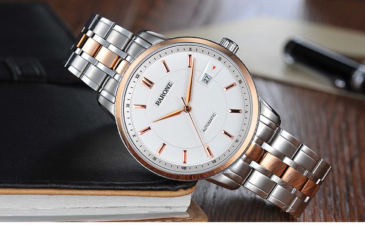 雷诺【唯品专供】时尚大三针机械男表