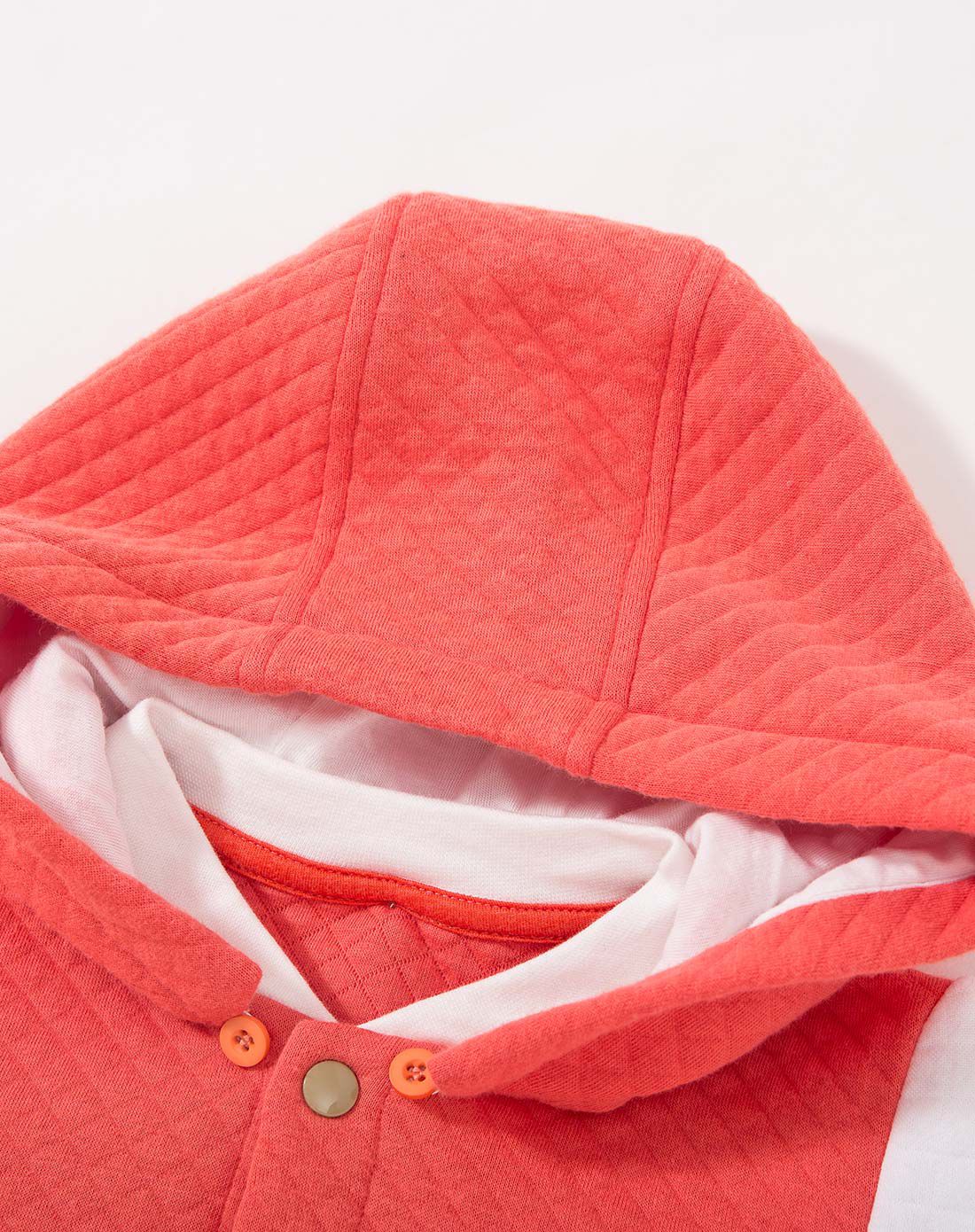 俞兆林0-6岁婴童樱桃红空气棉带帽单衫(拼块树袋熊)yh16t434099_唯品