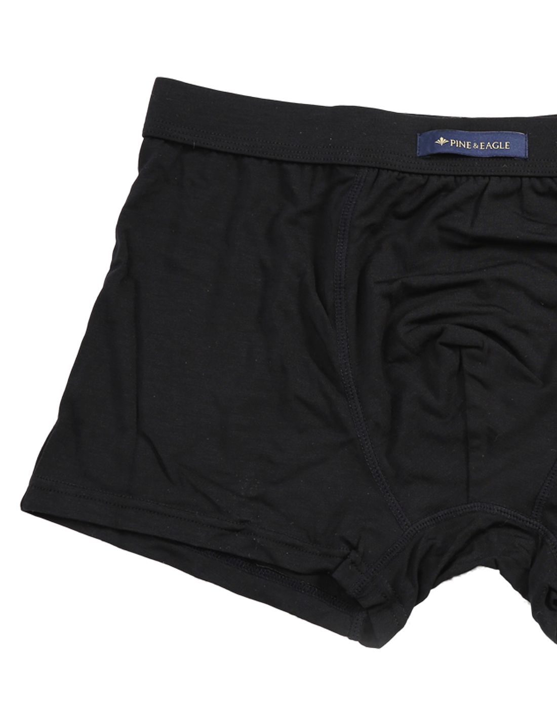 黑色莫代尔男式平角内裤