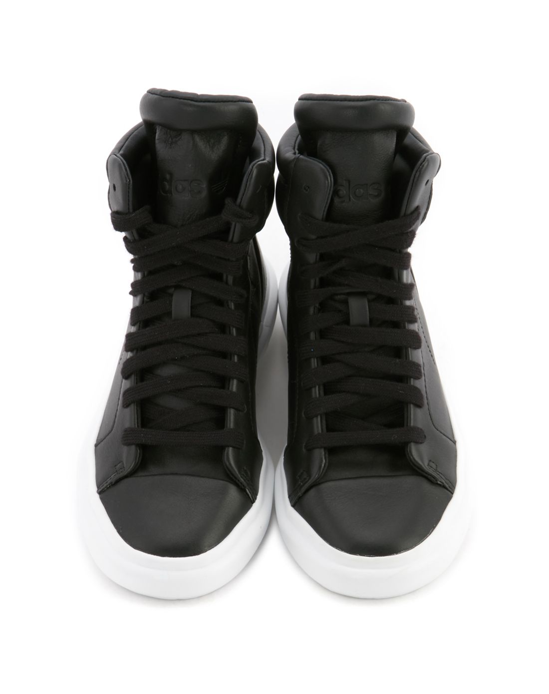 女款黑色运动鞋 三叶草系列