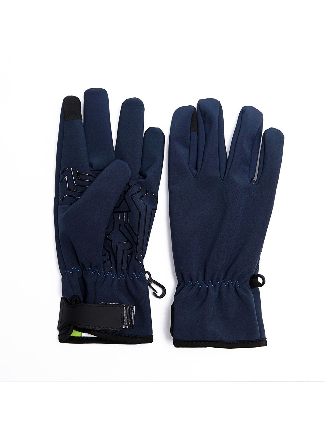 防风防水 中性黑色户外触屏软壳防滑手套