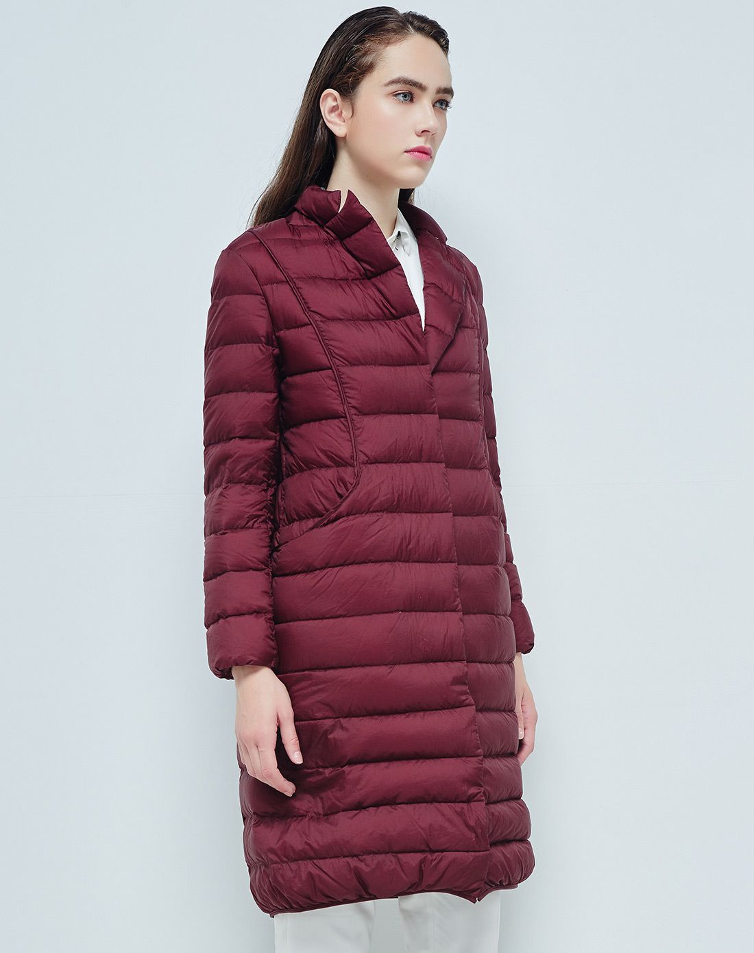 波司登bosideng羽绒服男女女款时尚休闲羽绒服梅雅红b1601064_1076